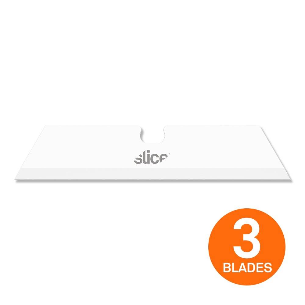 SLICE REPLACEMENT BLADES, LARGE SLICE BOX CUTTER BLADE, CERAMIC WHITE